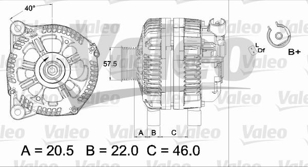 Valeo 437436 - Laturi inparts.fi