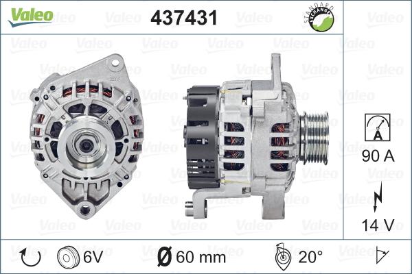 Valeo 437431 - Laturi inparts.fi