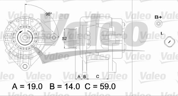 Valeo 437424 - Laturi inparts.fi