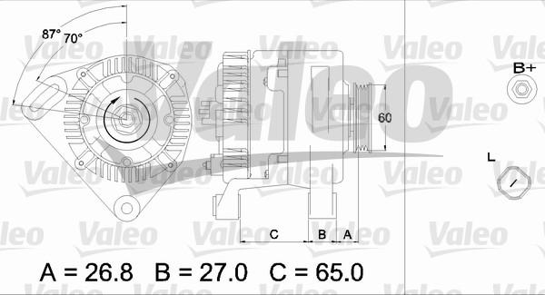 Valeo 437428 - Laturi inparts.fi