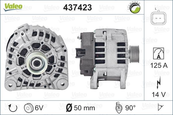 Valeo 437423 - Laturi inparts.fi