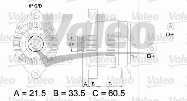 Valeo 437422 - Laturi inparts.fi