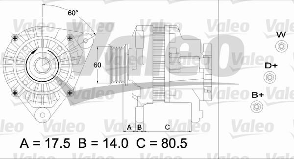 Valeo 437427 - Laturi inparts.fi