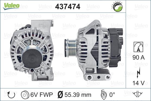 Valeo 437474 - Laturi inparts.fi