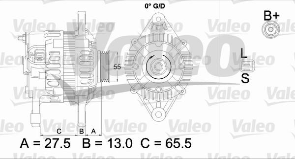 Valeo 437478 - Laturi inparts.fi