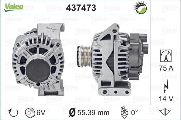 Valeo 437473 - Laturi inparts.fi