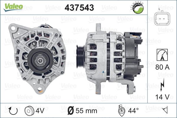 Valeo 437543 - Laturi inparts.fi