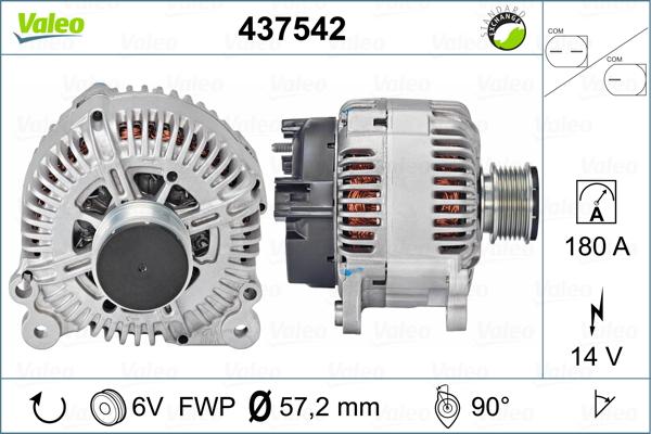 Valeo 437542 - Laturi inparts.fi