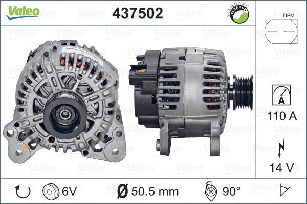 Valeo 437502 - Laturi inparts.fi