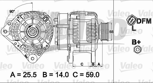 Valeo 437513 - Laturi inparts.fi