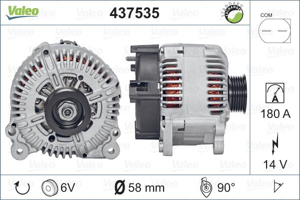 Valeo 437535 - Laturi inparts.fi