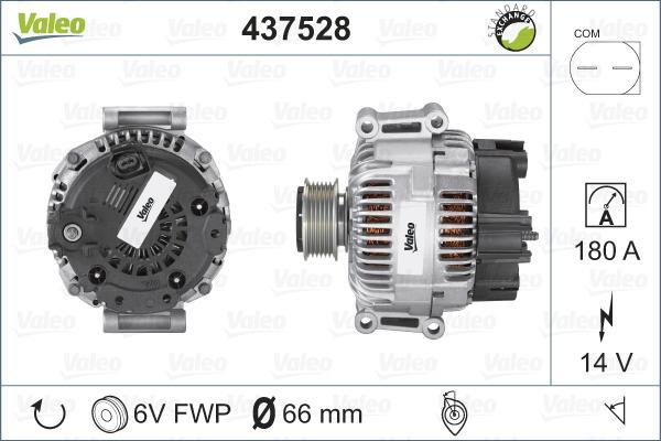 Valeo 437528 - Laturi inparts.fi