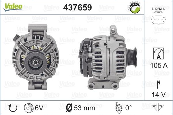 Valeo 437659 - Laturi inparts.fi