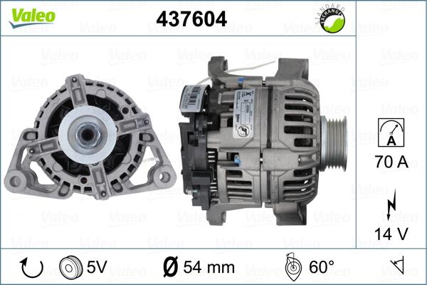 Valeo 437604 - Laturi inparts.fi