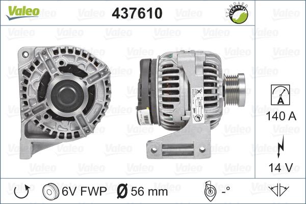 Valeo 437610 - Laturi inparts.fi