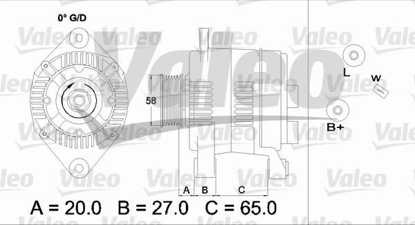 Valeo 437199 - Laturi inparts.fi