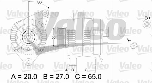 Valeo 437196 - Laturi inparts.fi