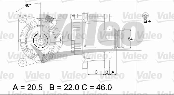 Valeo 437192 - Laturi inparts.fi