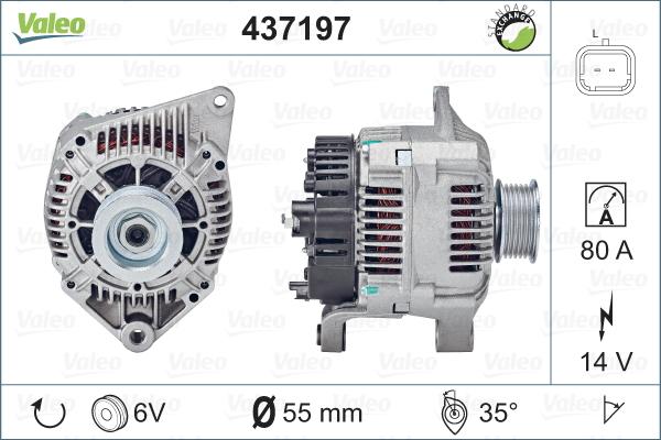 Valeo 437197 - Laturi inparts.fi