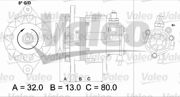 Valeo 437144 - Laturi inparts.fi