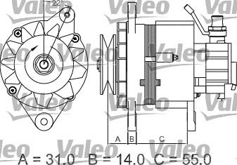 Valeo 437145 - Laturi inparts.fi