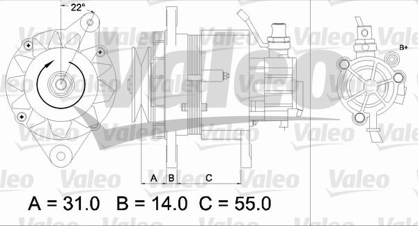 Valeo 437145 - Laturi inparts.fi