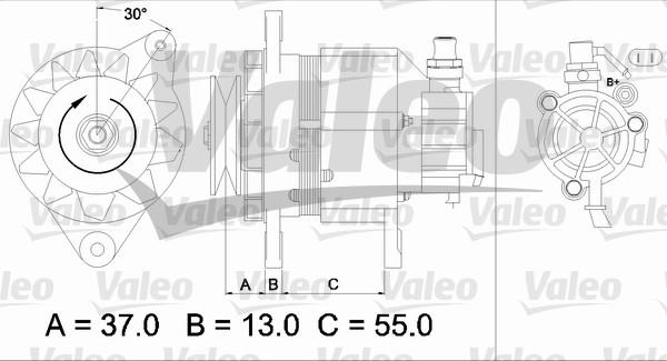 Valeo 437146 - Laturi inparts.fi