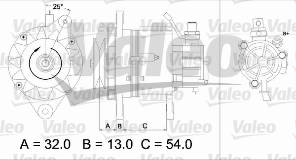 Valeo 437143 - Laturi inparts.fi