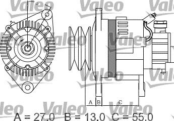 Valeo 437147 - Laturi inparts.fi