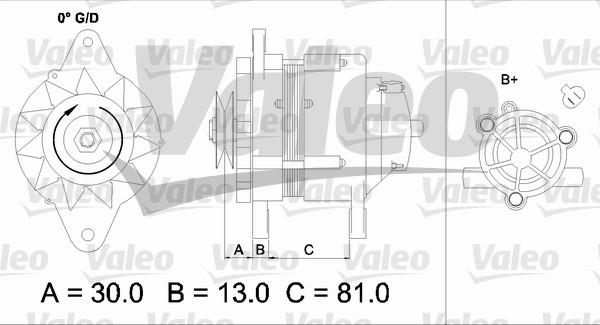 Valeo 437150 - Laturi inparts.fi