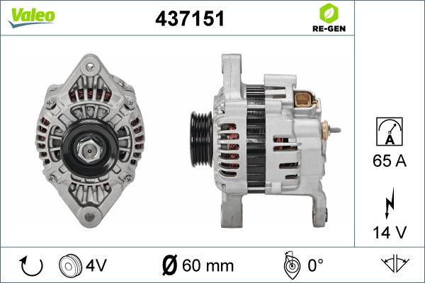 Valeo 437151 - Laturi inparts.fi