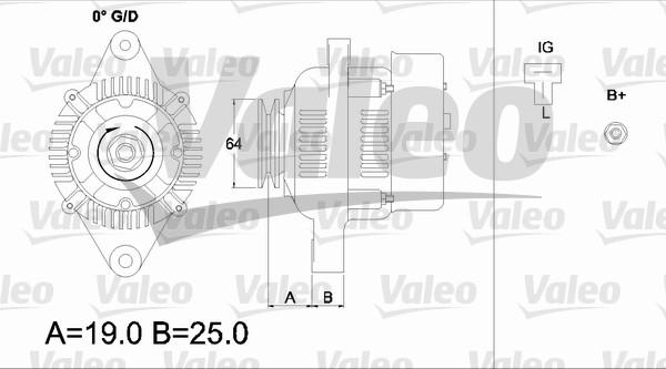 Valeo 437153 - Laturi inparts.fi