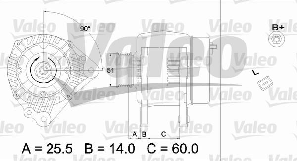 Valeo 437169 - Laturi inparts.fi