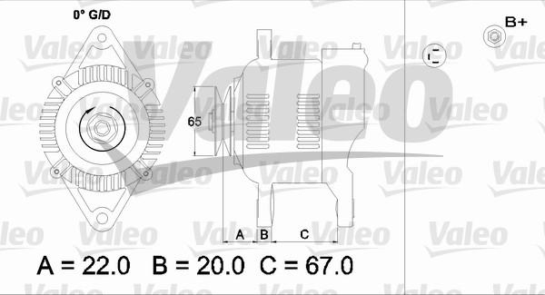 Valeo 437163 - Laturi inparts.fi