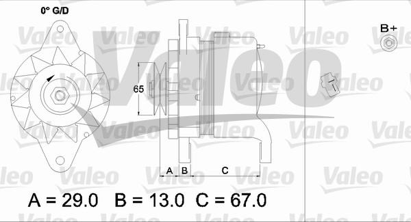 Valeo 437162 - Laturi inparts.fi