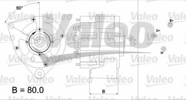 Valeo 437167 - Laturi inparts.fi