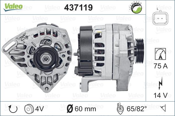 Valeo 437119 - Laturi inparts.fi