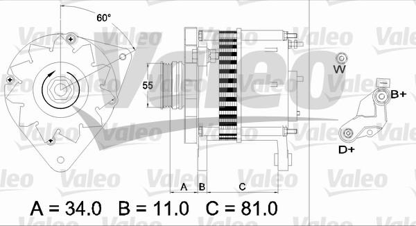 Valeo 437111 - Laturi inparts.fi