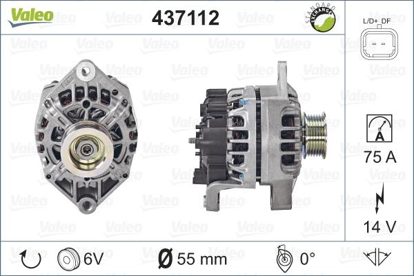 Valeo 437112 - Laturi inparts.fi