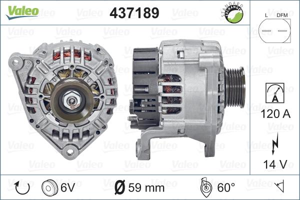 Valeo 437189 - Laturi inparts.fi