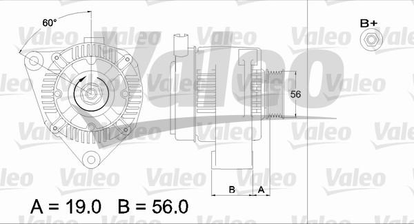 Valeo 437186 - Laturi inparts.fi