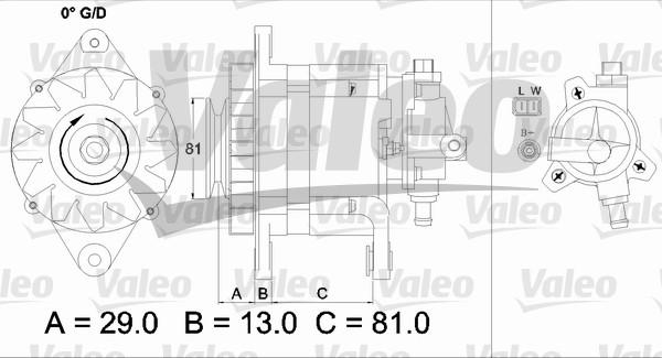 Valeo 437180 - Laturi inparts.fi