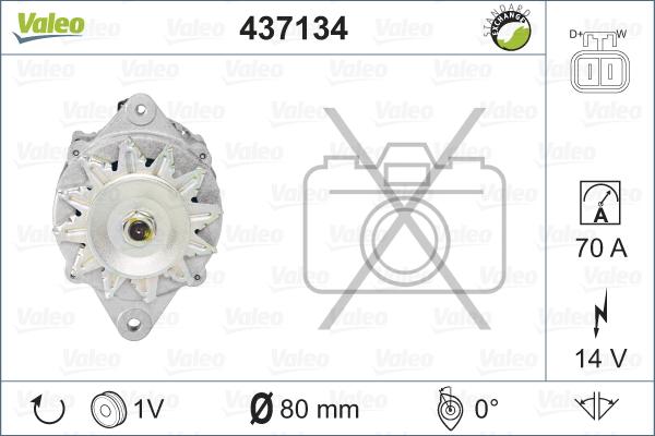 Valeo 437134 - Laturi inparts.fi