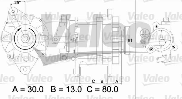 Valeo 437135 - Laturi inparts.fi