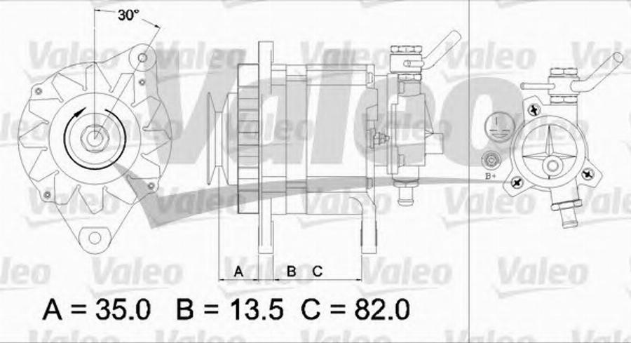 Valeo 437 130 - Laturi inparts.fi