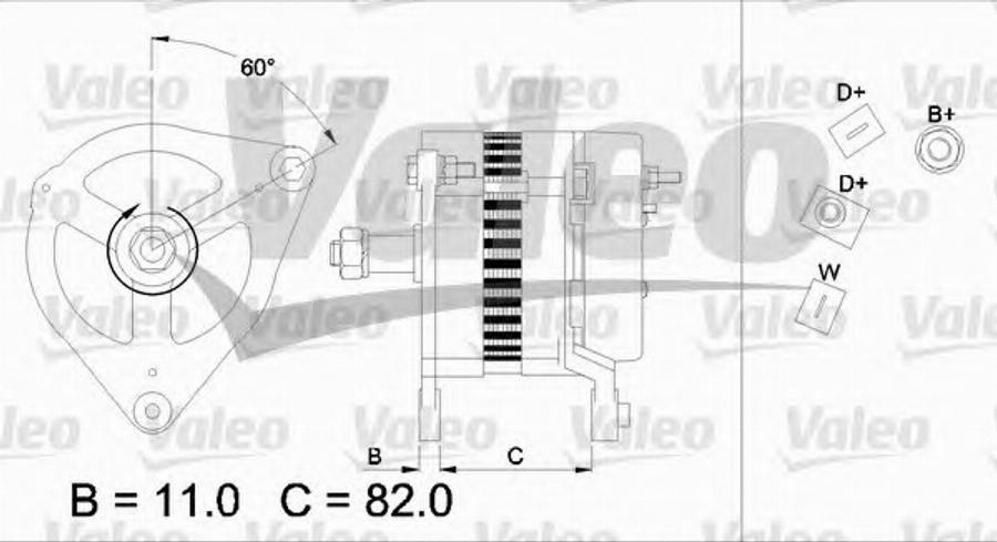 Valeo 437127 - Laturi inparts.fi