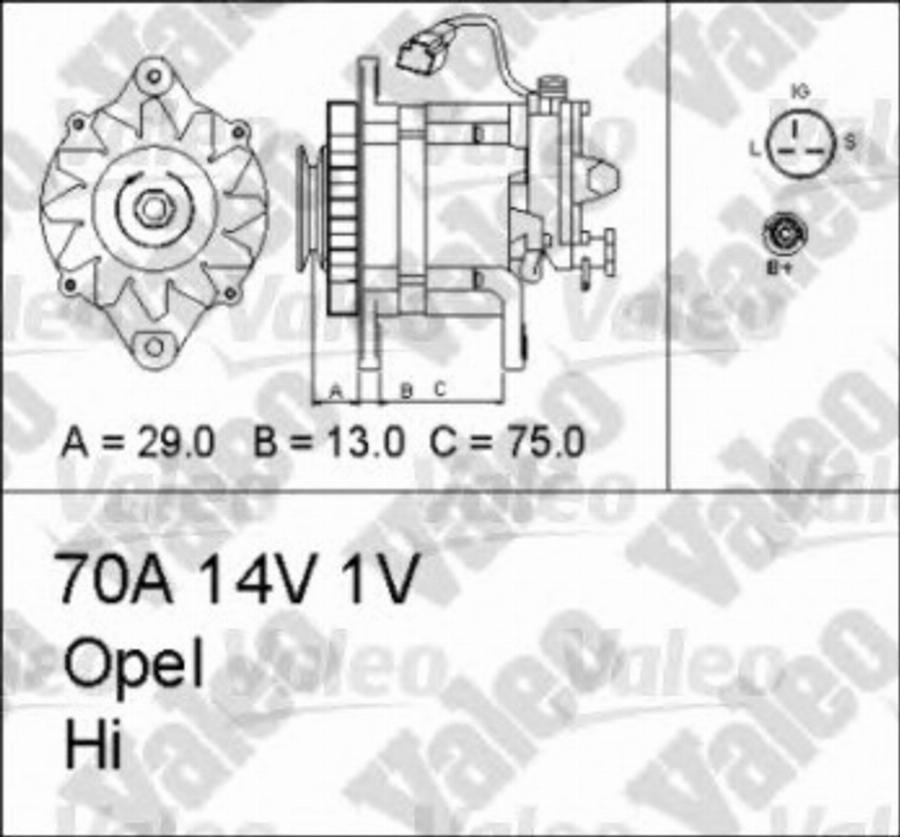 Valeo 437179 - Laturi inparts.fi