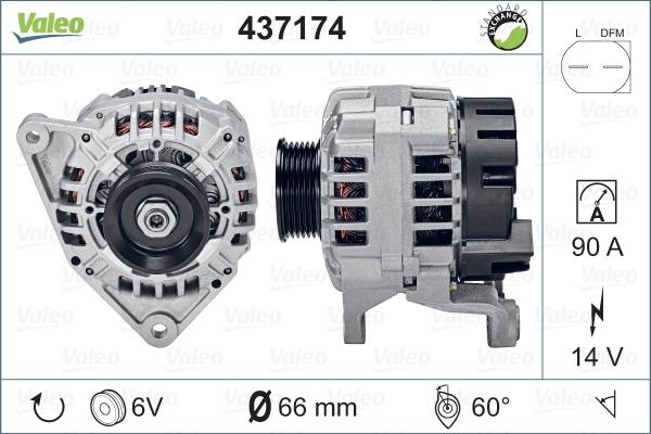 Valeo 437174 - Laturi inparts.fi