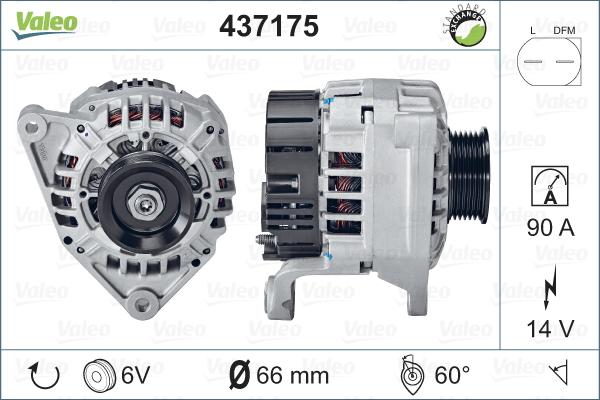 Valeo 437175 - Laturi inparts.fi