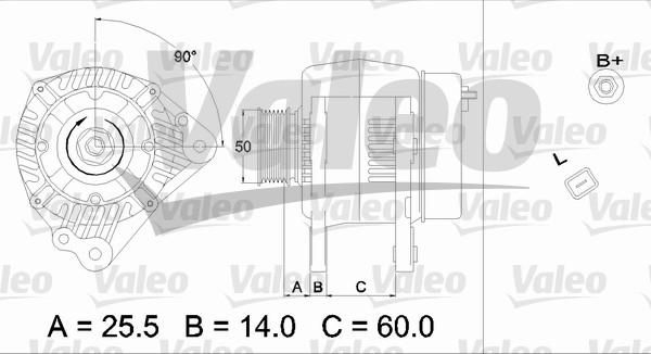 Valeo 437170 - Laturi inparts.fi